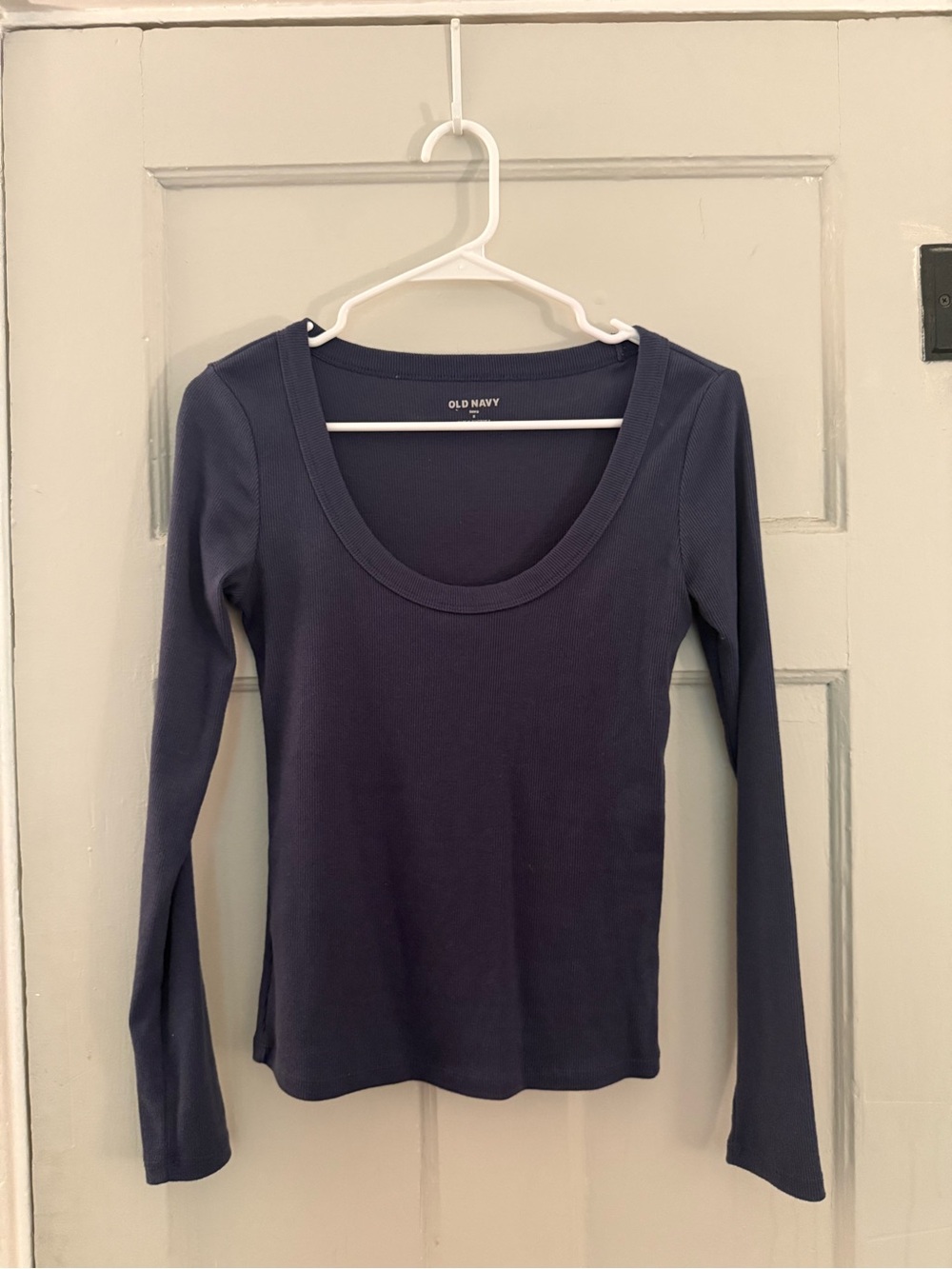 Old Navy Scoop Neck Long Sleeve Top - Blue